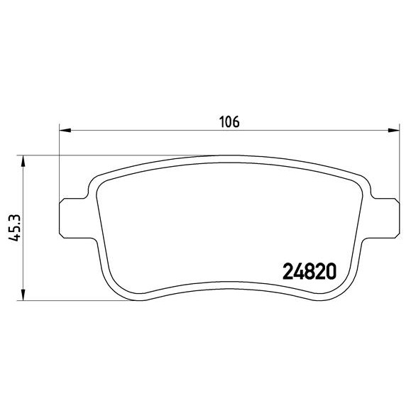 Слика на плочки BREMBO P 68 041 за Renault Fluence (L30) 1.5 dCi (L30A) - 86 коњи дизел