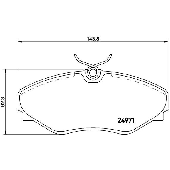 Слика на плочки BREMBO P 68 055 за  Renault Espace 3 (JE0) 2.2 dCi (JE0K) - 130 коњи дизел