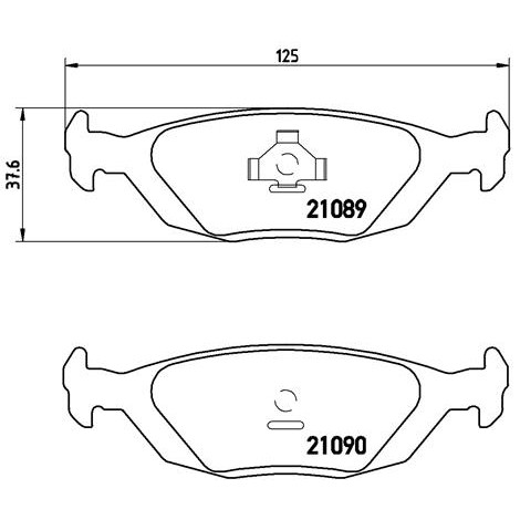 Слика на плочки BREMBO P 71 003 за Saab 9000 Hatchback 2.0 T16 - 204 коњи бензин