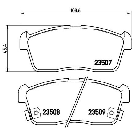 Слика на плочки BREMBO P 79 012 за Suzuki Ignis 2 1.3 4x4 - 94 коњи бензин