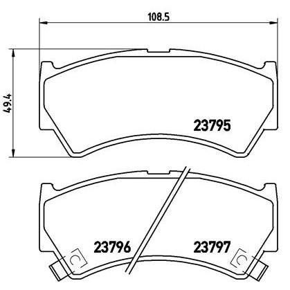 Слика на Плочки BREMBO P 79 013