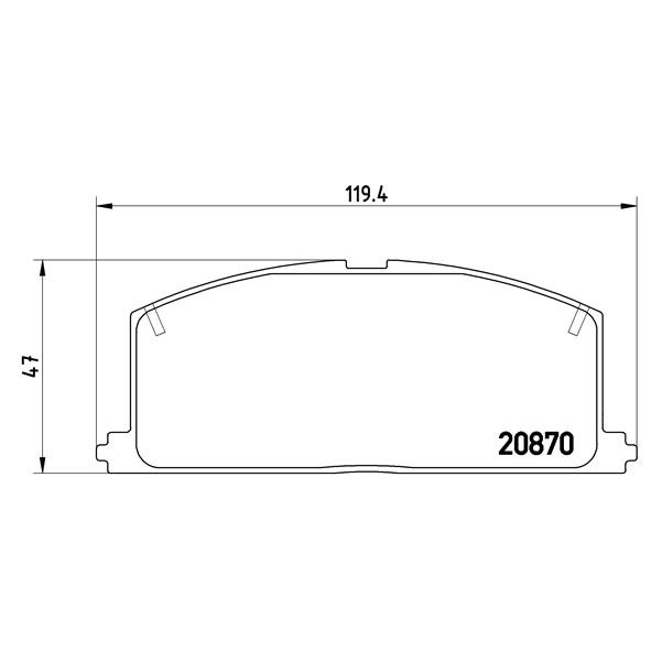 Слика на плочки BREMBO P 83 011 за Toyota Corolla Liftback (E8) 1.3 (AE80) - 69 коњи бензин