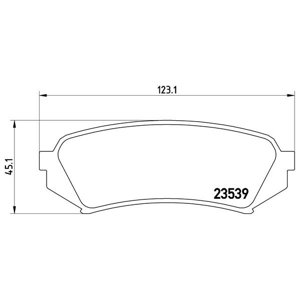 Слика на плочки BREMBO P 83 049 за Lexus LX (UZJ) 470 - 231 коњи бензин