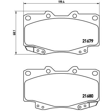 Слика на Плочки BREMBO P 83 069