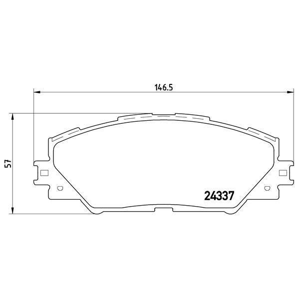 Слика на плочки BREMBO P 83 071 за Toyota RAV4 2.0 VVT-i 4WD - 152 коњи бензин