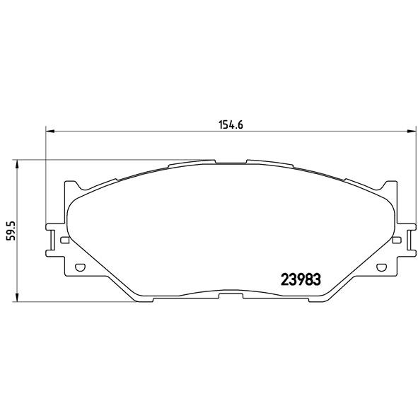 Слика на плочки BREMBO P 83 074 за Lexus IS C (GSE2) 250 - 208 коњи бензин