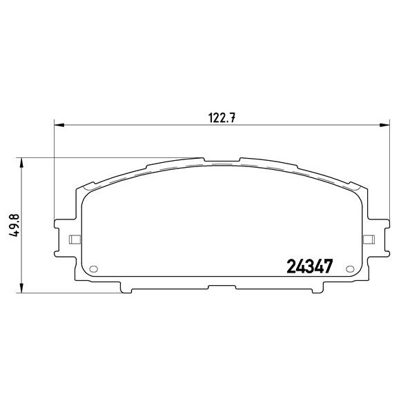 Слика на плочки BREMBO P 83 086 за Toyota Yaris (P13) 1.0 - 69 коњи бензин