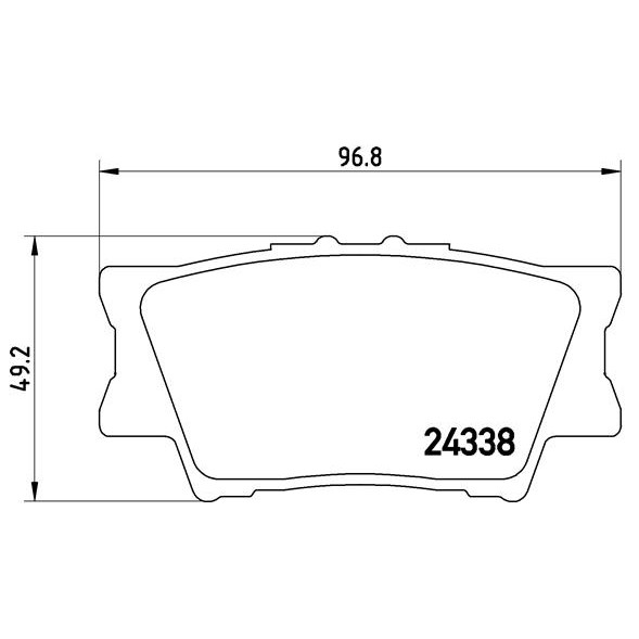 Слика на плочки BREMBO P 83 089 за Toyota RAV4 2.2 D-4D 4WD - 136 коњи дизел