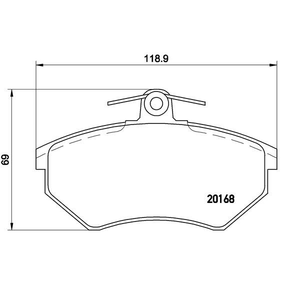 Слика на плочки BREMBO P 85 011 за Seat Toledo (1L) 1.9 TDI - 90 коњи дизел