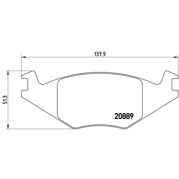 Слика на плочки BREMBO P 85 019 за VW Jetta 2 (19E,1G2) 1.6 TD - 60 коњи дизел