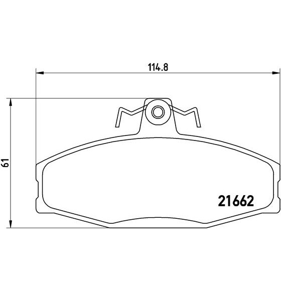 Слика на плочки BREMBO P 85 022 за Skoda Favorit (781) 1.3 136 (781) - 61 коњи бензин