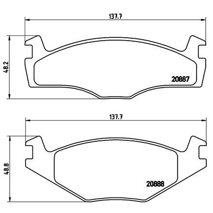 Слика на плочки BREMBO P 85 024 за VW Polo 2 Coupe (86c,80) 1.0 - 45 коњи бензин