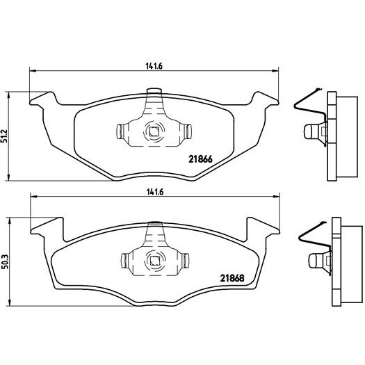 Слика на плочки BREMBO P 85 030 за VW Golf 3 (1H1) 1.4 - 60 коњи бензин