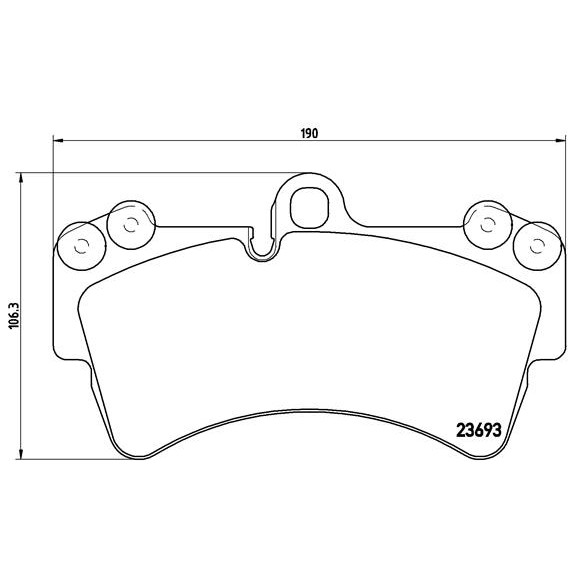 Слика на плочки BREMBO P 85 065 за Audi Q7 (4L) 3.0 TDI - 204 коњи дизел