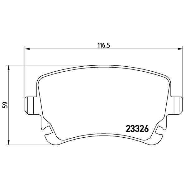 Слика на плочки BREMBO P 85 076 за VW Transporter T5 Box 3.2 4motion - 235 коњи бензин