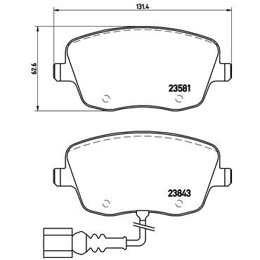 Слика на плочки BREMBO P 85 077 за Skoda Roomster (5J) 1.4 TDI - 80 коњи дизел