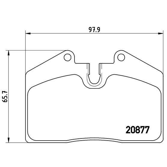 Слика на плочки BREMBO P 85 094 за Porsche 911 (964) 3.6 Carrera - 250 коњи бензин