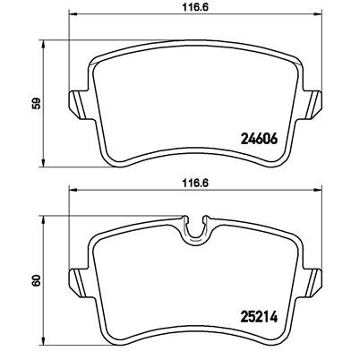 Слика на плочки BREMBO P 85 119 за Audi A6 Sedan (4G2, C7) 2.0 TFSI quattro - 252 коњи бензин