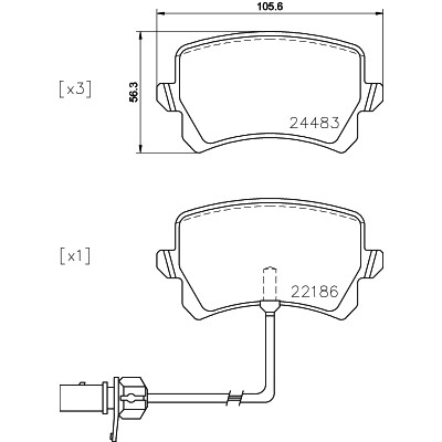 Слика на Плочки BREMBO P 85 142