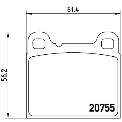 Слика на плочки BREMBO P 86 002 за Volvo 740 Estate (745) 2.3 GLE - 140 коњи бензин