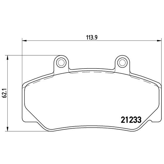 Слика на плочки BREMBO P 86 006 за Volvo 740 Saloon (744) 2.3 Turbo - 165 коњи бензин