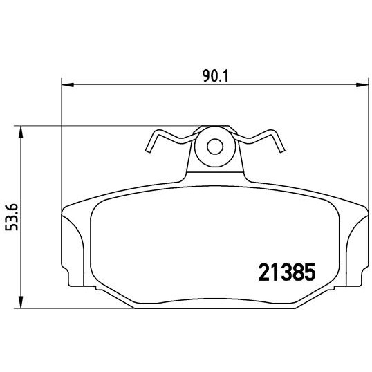 Слика на плочки BREMBO P 86 009 за Volvo 740 Estate (745) 2.3 GLE - 140 коњи бензин