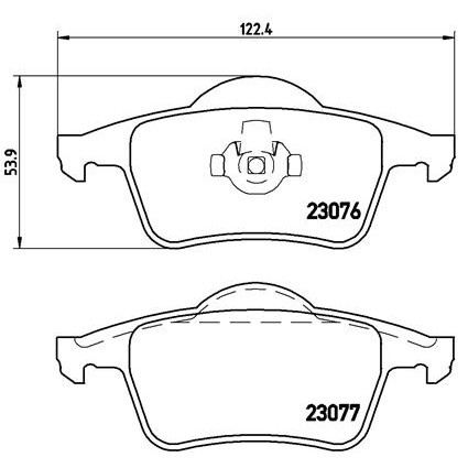 Слика на плочки BREMBO P 86 014 за Volvo S60 Sedan 2.5 T AWD - 210 коњи бензин