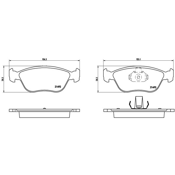 Слика на плочки BREMBO P 86 024 за Volvo S70 Saloon (P80) 2.5 - 144 коњи бензин