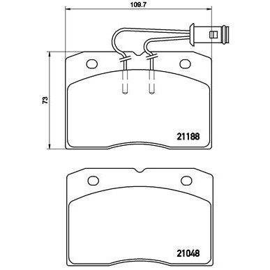 Слика на плочки BREMBO P A6 009 за камион Iveco Daily 1 Box 40-10 V - 92 коњи дизел