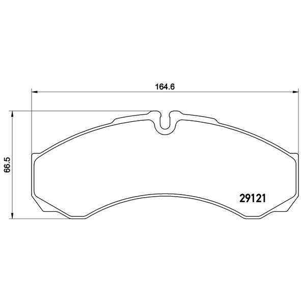 Слика на плочки BREMBO P A6 017 за камион Iveco Daily 2 Bus Box 35 S 15 V, 35 C 15 V (A6HCV3B2, A6HBV4B2, A6HC41B2...) - 146 коњи дизел