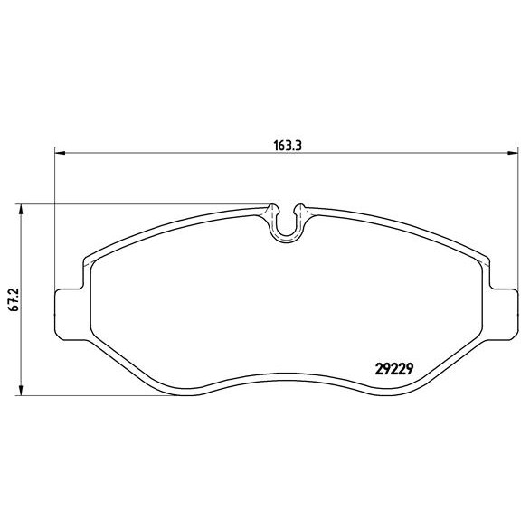 Слика на плочки BREMBO P A6 026 за камион Iveco Daily 2006 Platform 35C10, 35S10 - 95 коњи дизел