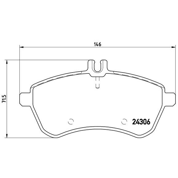 Слика на плочки BREMBO DIRECTIONAL BRAKE PADS P 50 067 за Mercedes C-class Saloon (w204) C 180 CDI (204.000) - 120 коњи дизел