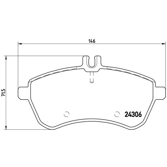 Слика на плочки BREMBO DIRECTIONAL BRAKE PADS P 50 070 за Mercedes C-class Saloon (w204) C 180 CDI (204.000) - 120 коњи дизел