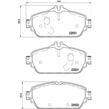 Слика на Плочки BREMBO DIRECTIONAL BRAKE PADS P 50 119