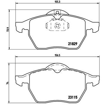 Слика на плочки BREMBO DIRECTIONAL BRAKE PADS P 59 022 за Opel Vectra B 1.6 GL - 82 коњи бензин