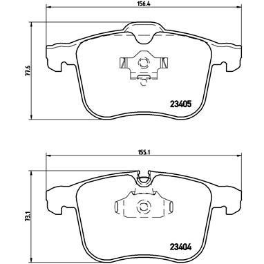 Слика на плочки BREMBO DIRECTIONAL BRAKE PADS P 59 049 за Saab 9-3 Convertible (YS3F) 2.8 Turbo V6 - 256 коњи бензин