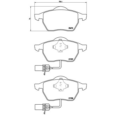 Слика на плочки BREMBO DIRECTIONAL BRAKE PADS P 85 037 за Audi A4 Avant (8ED, B7) 2.0 TDI - 170 коњи дизел