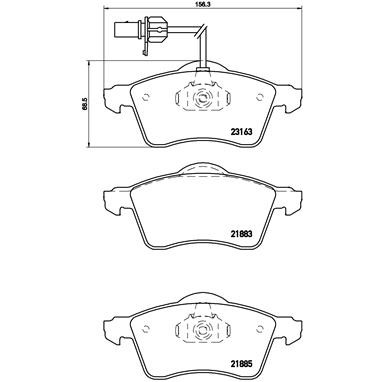 Слика на Плочки BREMBO DIRECTIONAL BRAKE PADS P 85 049