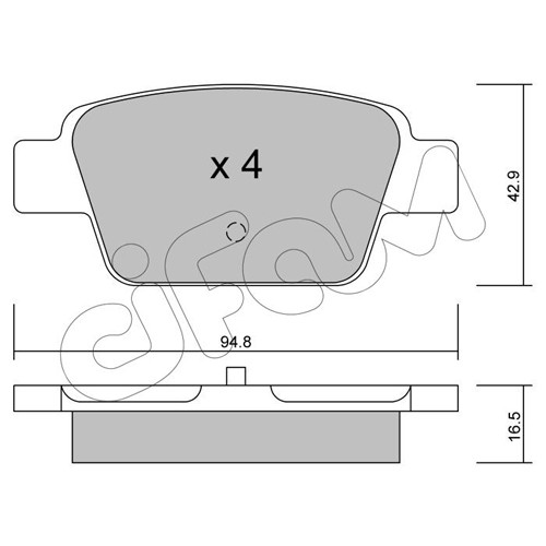 Слика на плочки CIFAM 822-323-0 за Alfa Romeo MITO (955) 1.4 TB - 155 коњи бензин