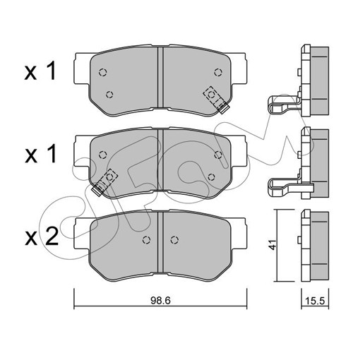 Слика на плочки CIFAM 822-365-0 за Hyundai Getz Prime (TB) 1.5 CRDi GLS - 110 коњи дизел