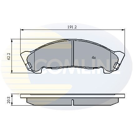 Слика на Плочки COMLINE  CBP01175