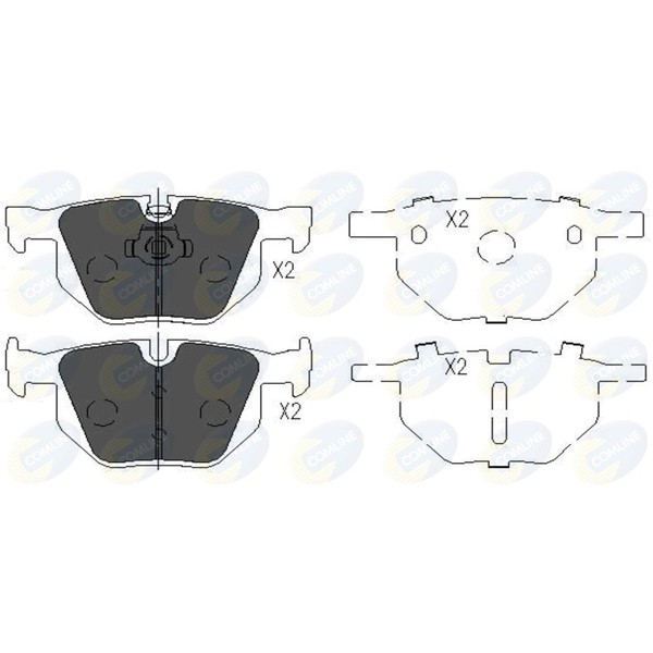 Слика на плочки COMLINE  CBP06001 за BMW 5 Touring E61 530 xd - 235 коњи дизел