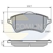 Слика 1 $на Плочки COMLINE  CBP0873