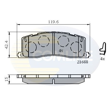 Слика на Плочки COMLINE  CBP3443