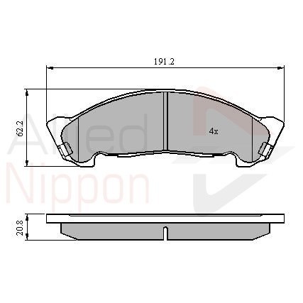 Слика на Плочки COMLINE ANL Braking ADB01175