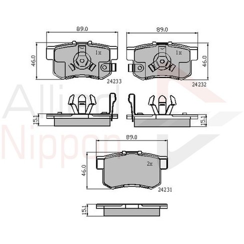 Слика на Плочки COMLINE ANL Braking ADB31736