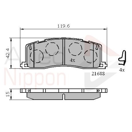 Слика на Плочки COMLINE ANL Braking ADB3443