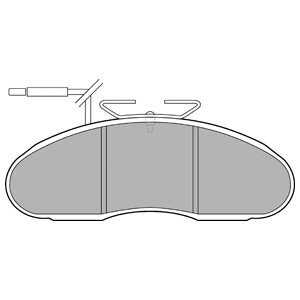 Слика на плочки DELPHI LP1105 за камион MAN SG SG 242,SG 292 - 305 коњи дизел