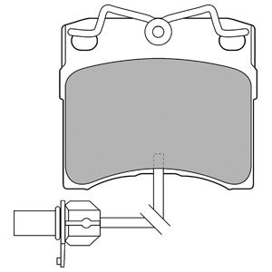 Слика на плочки DELPHI LP1535 за VW Transporter T4 Box 2.4 D - 78 коњи дизел