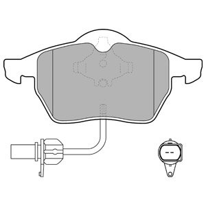 Слика на плочки DELPHI LP1672 за VW Passat 4 Sedan (B5,3b2) 2.8 Syncro - 180 коњи бензин